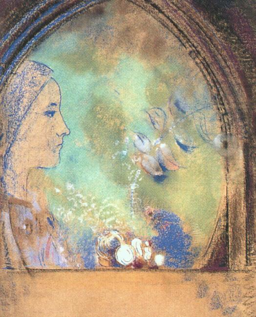 Odilon Redon Profile in an Arch china oil painting image